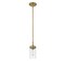 Z-Lite Calliope 1 Light Mini Pendant, Foundry Brass & Clear 617MP-FB - alternate 4
